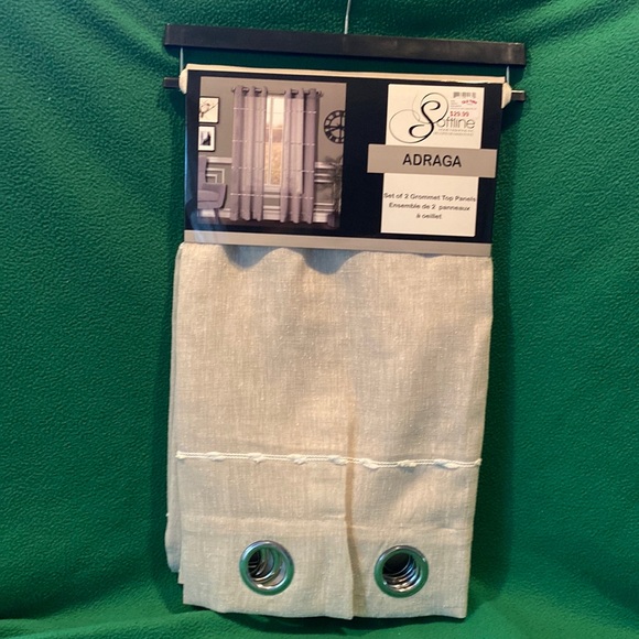 New Cream Set of 2 Top Panels Curtains Adraga Softline - Picture 1 of 4